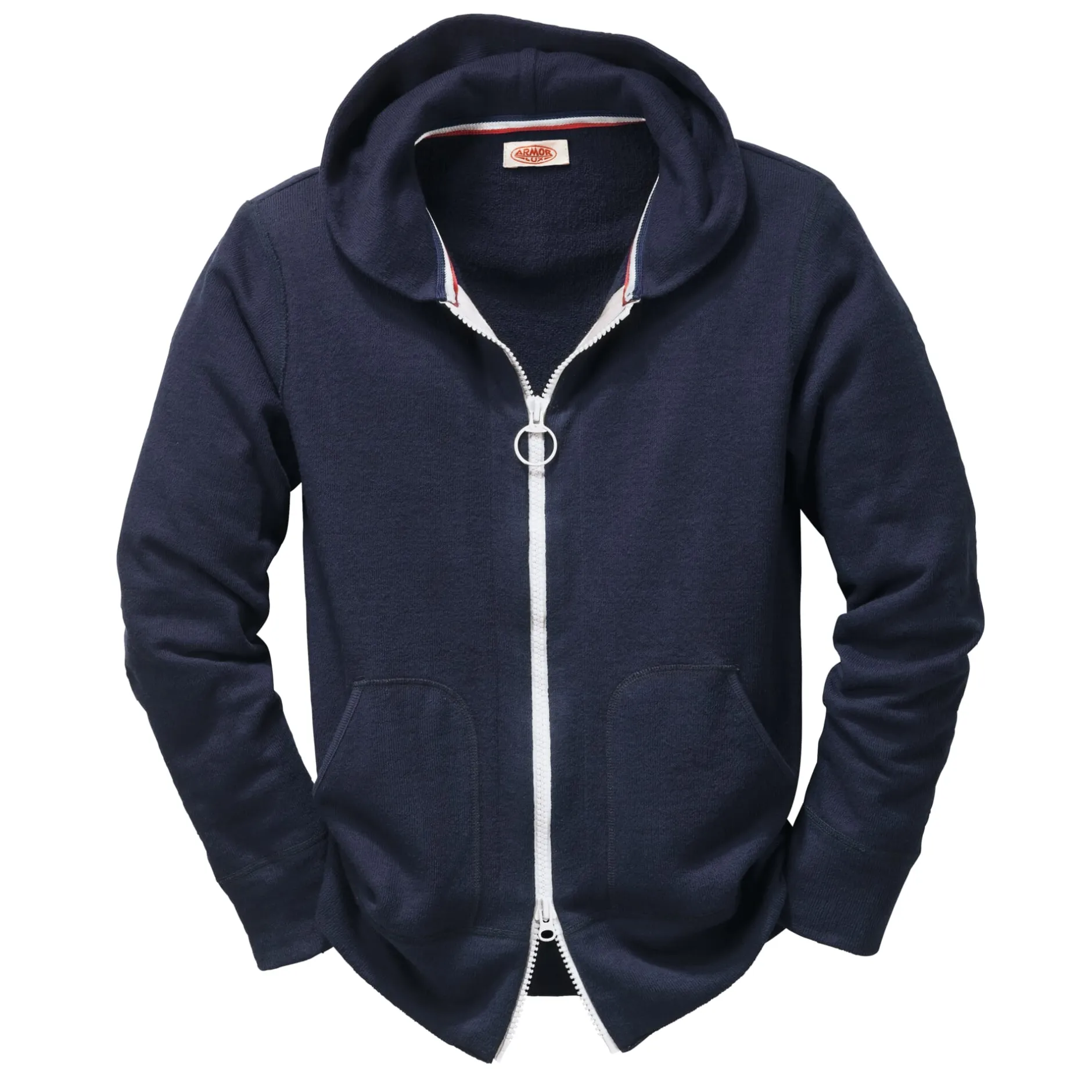 Armor lux Frottee-Kapuzenjacke Herren Blau Hot