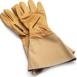 Rostaing Gartenhandschuh Leder lange Stulpe Gelb Outlet