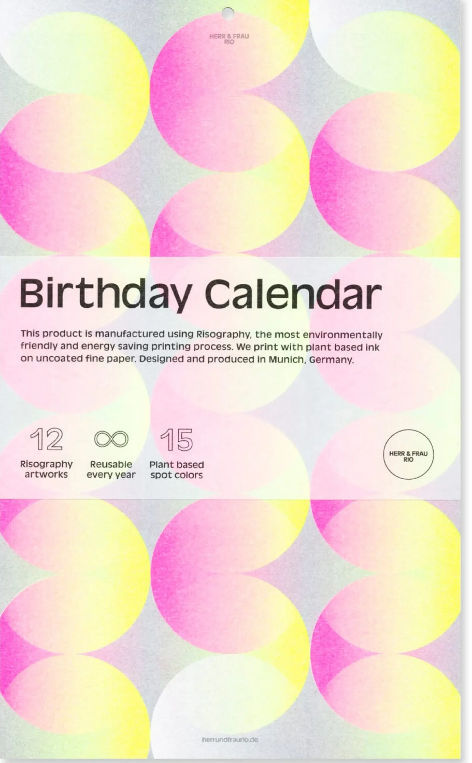 Herr & Frau Rio Geburtstagskalender Riso Outlet