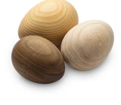 Hermschulte-Drechslerei Bernhard Gedrechselte Holzeier 7,6 cm Discount