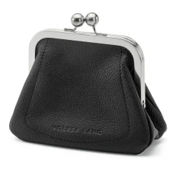 Volker Lang Accessoires Geldbörse Hirschleder groß Schwarz Outlet