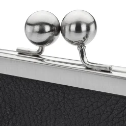 Volker Lang Accessoires Geldbörse Hirschleder groß Schwarz Outlet