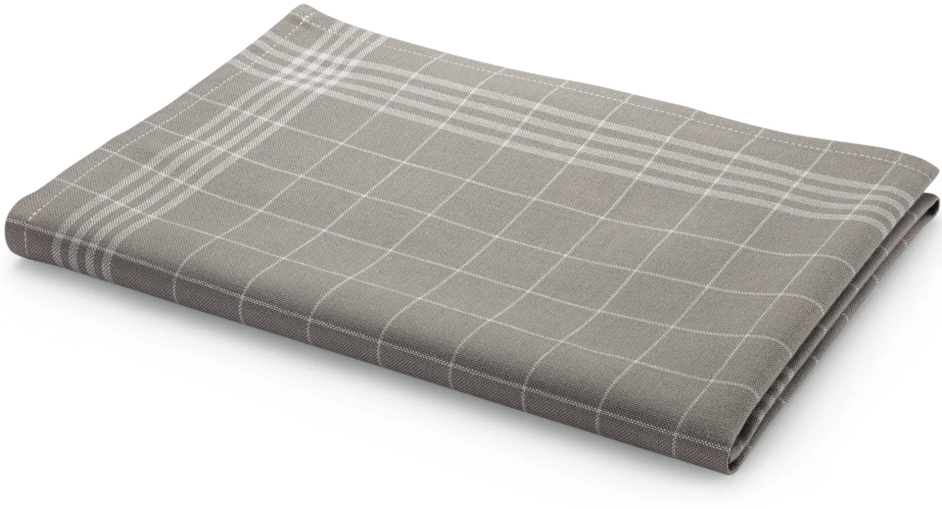 Leinenweberei Vieböck Geschirrtuch Baumwolle kariert Hellgrau Clearance