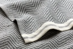 Framsohn Geschirrtuch Fischgrat Grau Online