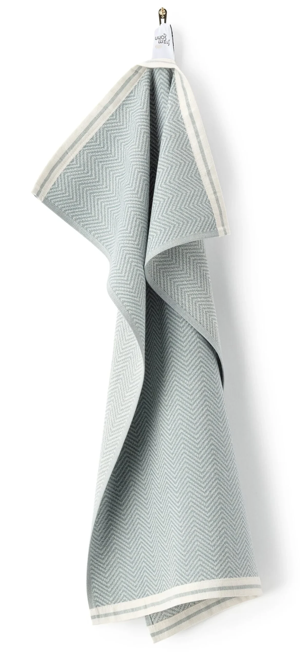 Framsohn Geschirrtuch Fischgrat Blau Outlet