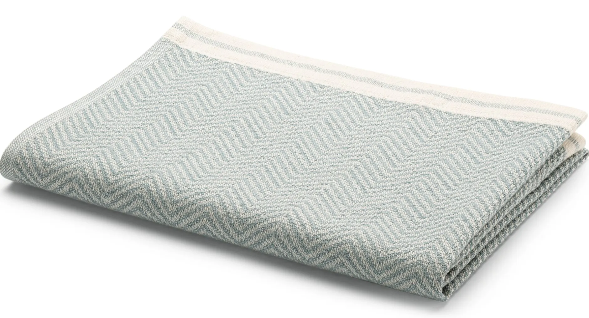 Framsohn Geschirrtuch Fischgrat Blau Outlet