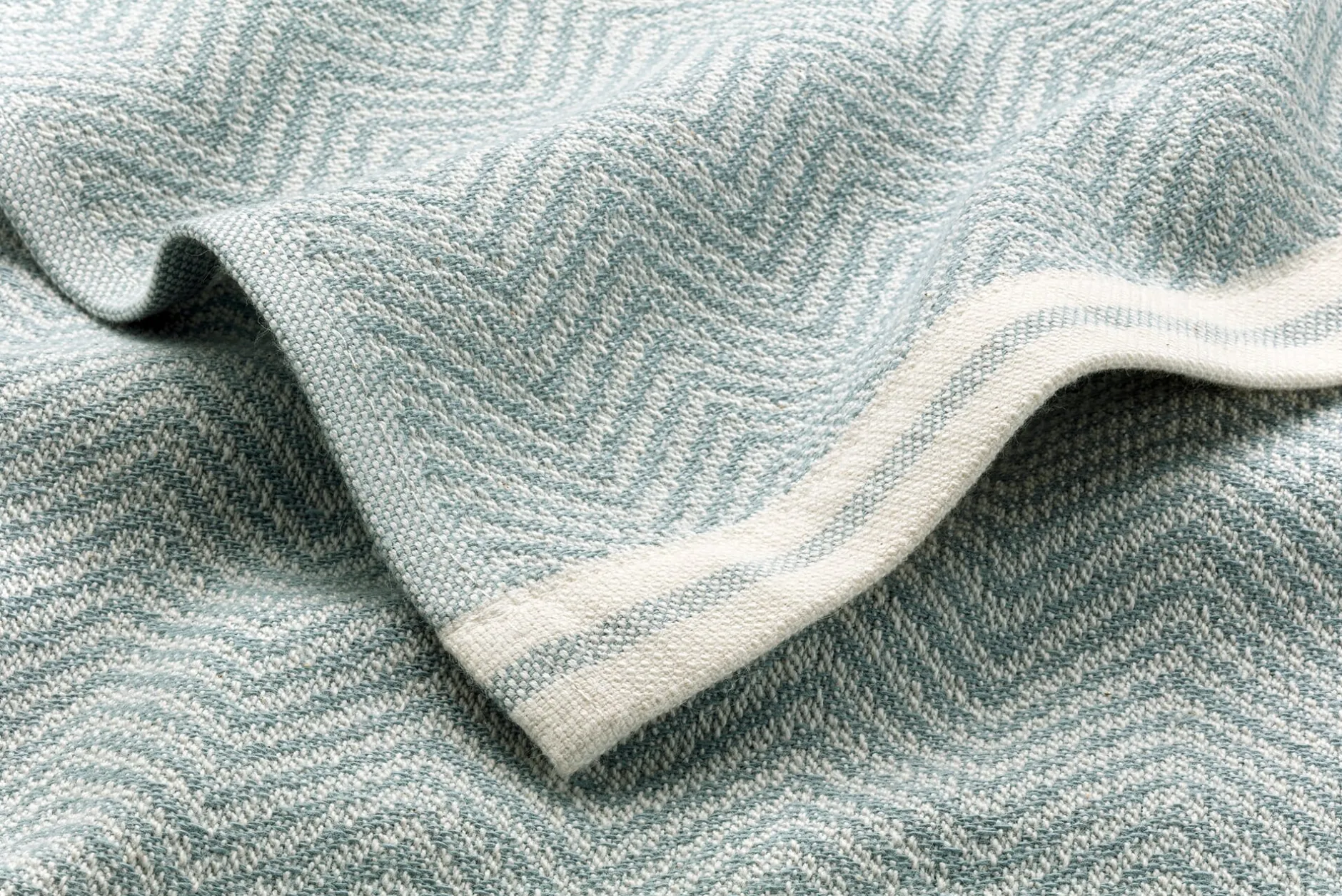 Framsohn Geschirrtuch Fischgrat Blau Outlet