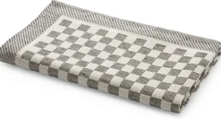 Seegers & Sohn Geschirrtuch Halbleinen Karo Schwarz