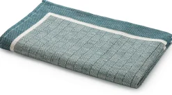 Seegers & Sohn Geschirrtuch Halbleinen Streifen Petrol Clearance