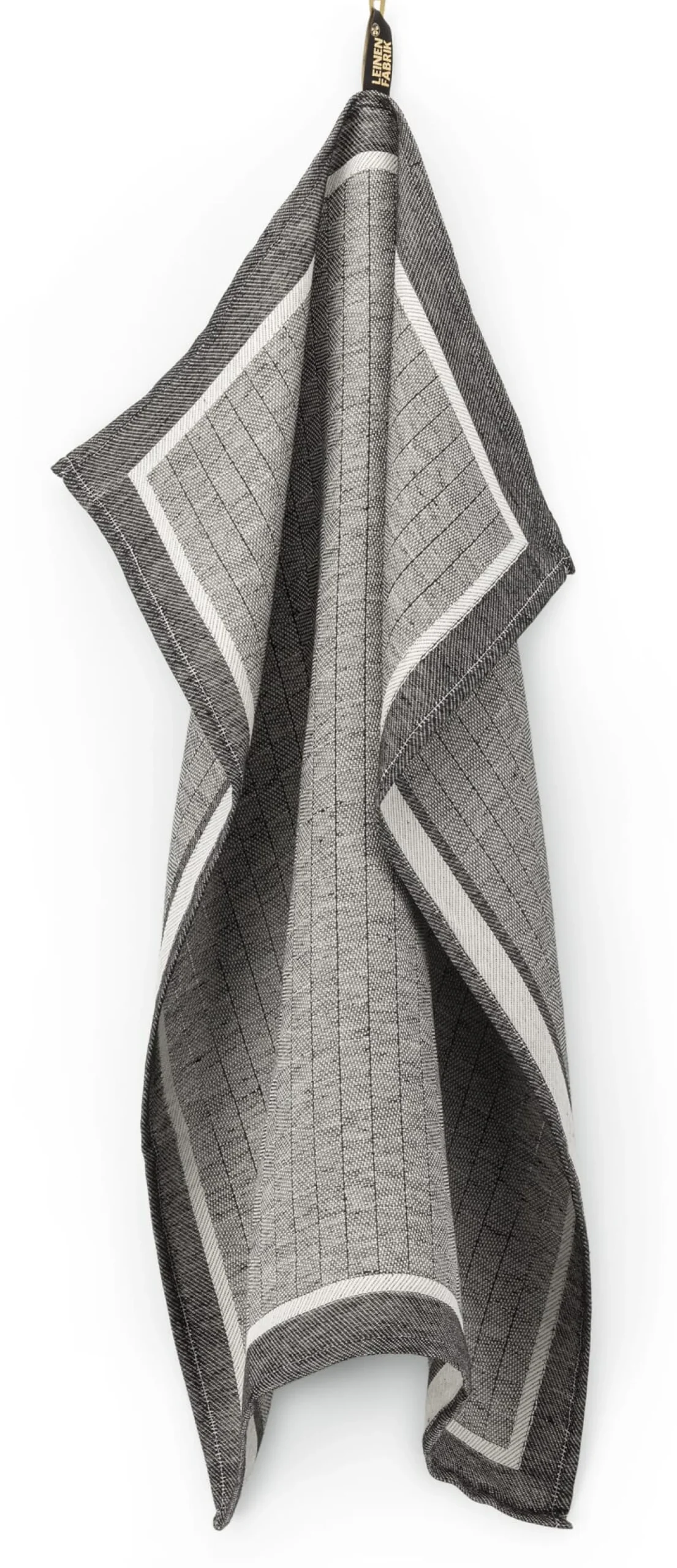 Seegers & Sohn Geschirrtuch Halbleinen Streifen Schwarz Hot