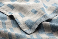 Lapuan Kankurit Geschirrtuch Leinen gewürfelt Blau Outlet