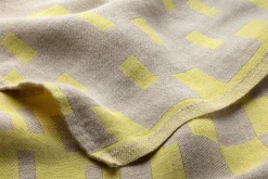 Lapuan Kankurit Geschirrtuch Leinen gewürfelt Gelb Hot