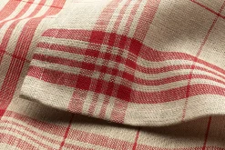 Leinenweberei Vieböck Geschirrtuch Mühlviertler Leinen Rot Online