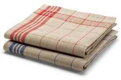 Leinenweberei Vieböck Geschirrtuch Mühlviertler Leinen Rot Online