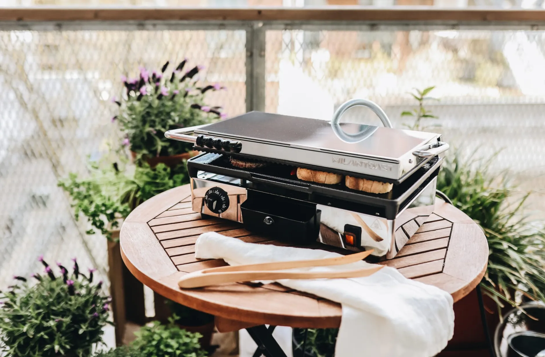 Milantoast Großer Kontaktgrill quadratisch Clearance