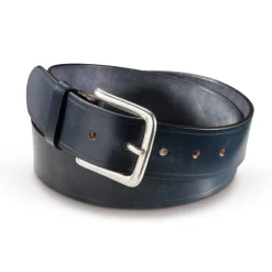 Kreis Ledermanufaktur Gürtel englisches Sattelleder Dunkelblau Hot
