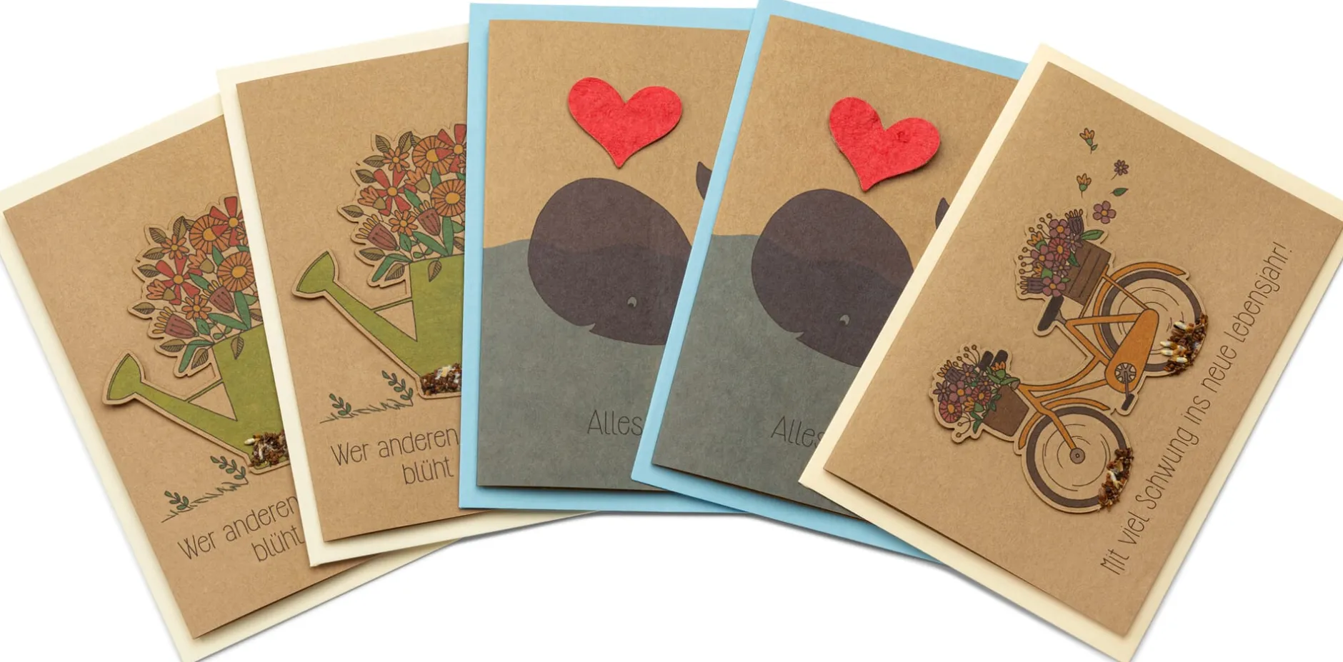 Die Stadtgärtner Grußkarten mit Wildblumensamen Online