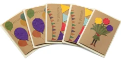 Die Stadtgärtner Grußkarten mit Wildblumensamen Hot