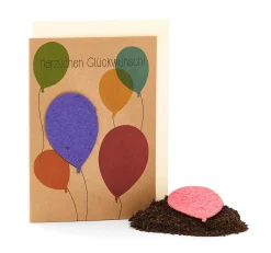 Die Stadtgärtner Grußkarten mit Wildblumensamen Hot