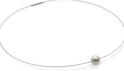 Ménard Halsreif Süßwasserperle, Weiß Hot