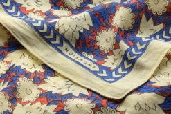 Moismont Halstuch N°680 floral, Natur-Blau-Rot Outlet