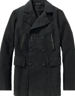 Hannes Roether Herrenjacke Doppelreiher Schwarz Discount