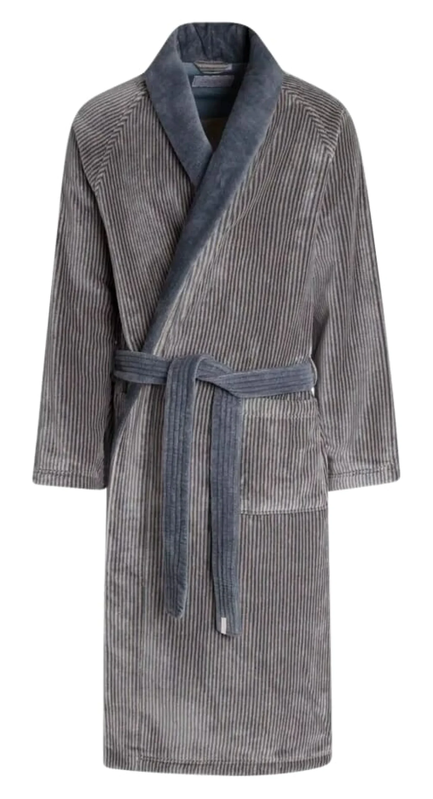 Pelle Vävare Haus- und Bademantel fein gestreift New