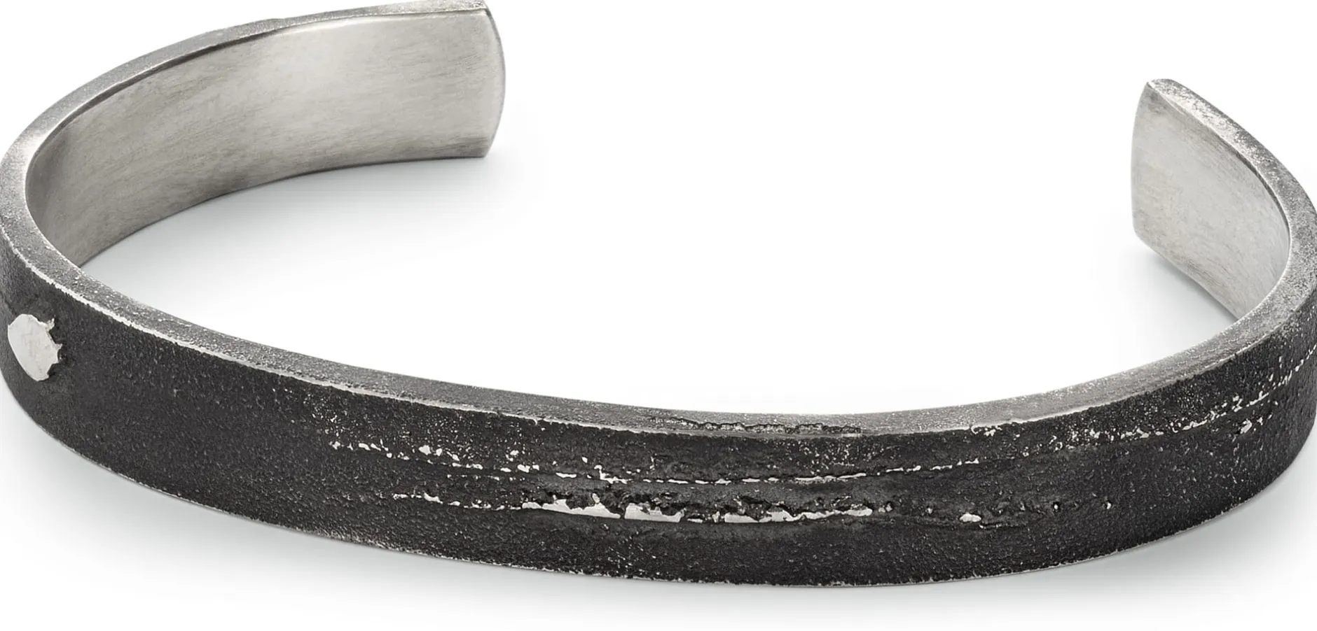 Guthmann Herren-Armreif Sandguss Oxid, Anthrazit Online