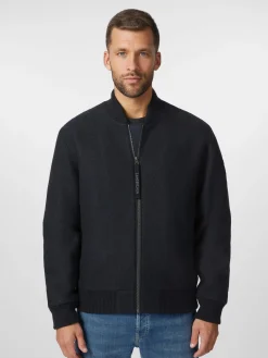 LangerChen Herrenblouson Wolle Schwarz Online