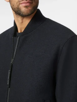 LangerChen Herrenblouson Wolle Schwarz Online