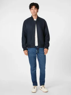 LangerChen Herrenblouson Wolle Navy Online