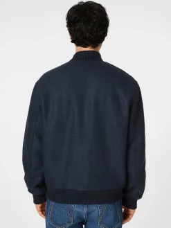 LangerChen Herrenblouson Wolle Navy Online