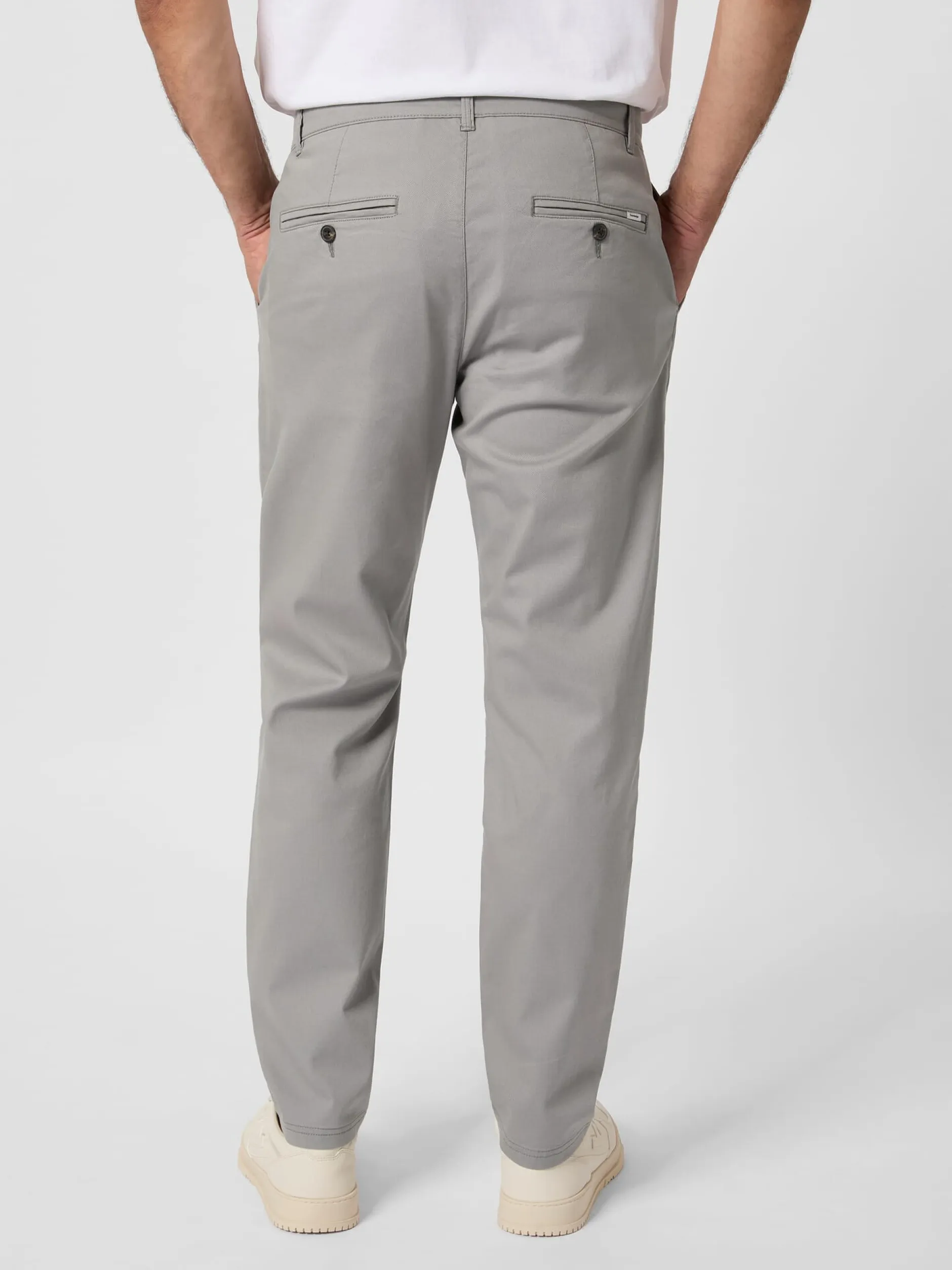 Knowledge Cotton Apparel Herren-Canvashose Grau Best