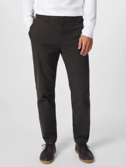 Knowledge Cotton Apparel Herrenchino Fischgrat Braun New