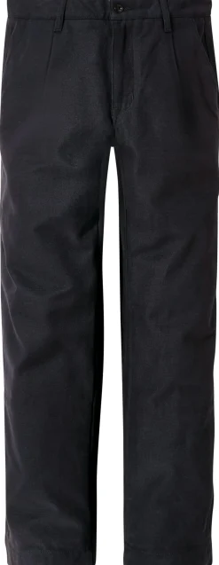 Blue de Gênes Herrenchino mit Bundfalte Dunkelblau Online