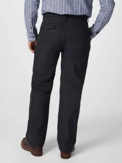 Blue de Gênes Herrenchino mit Bundfalte Dunkelblau Online