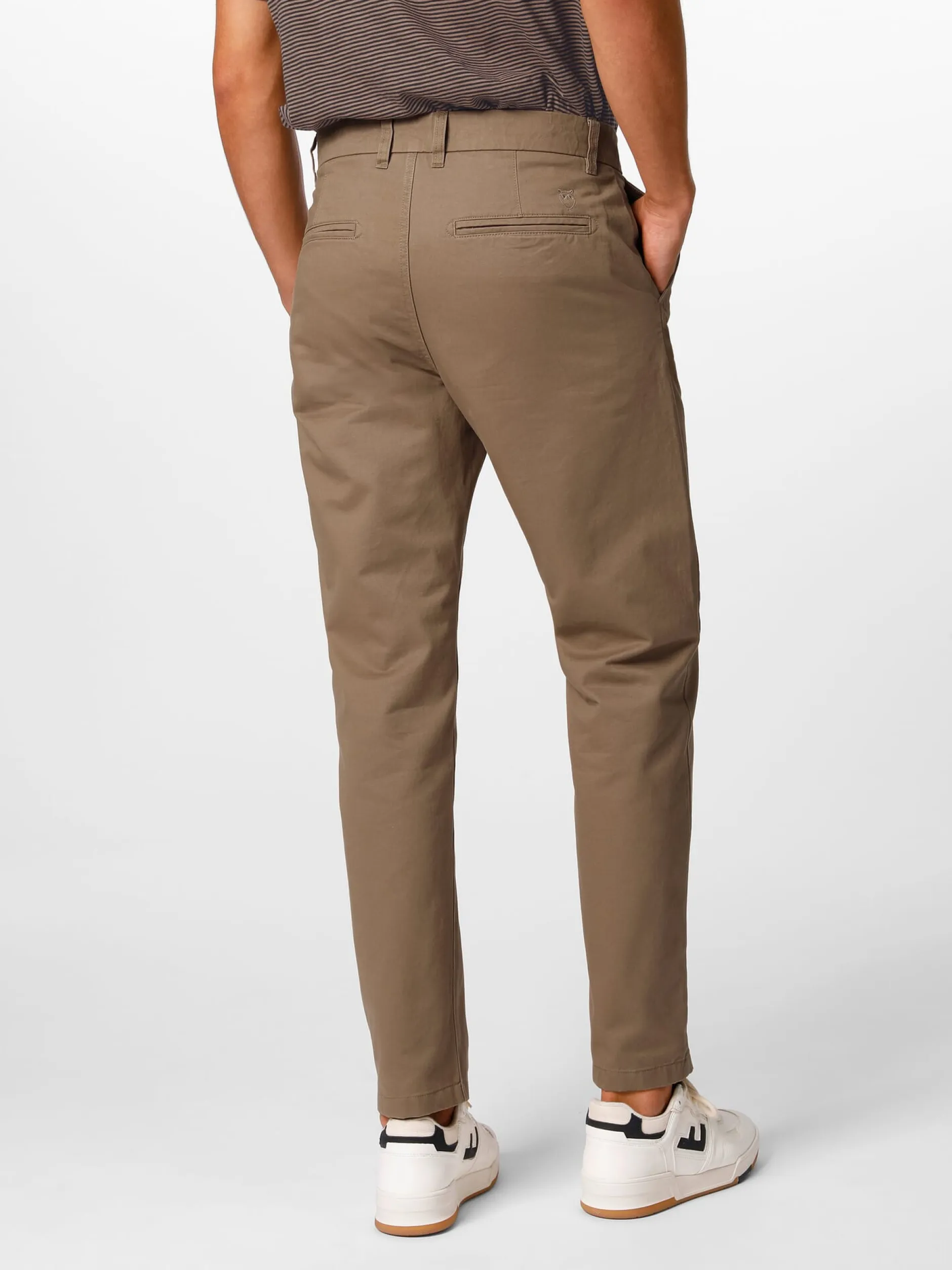 Knowledge Cotton Apparel Herren-Chinohose Twill Camel