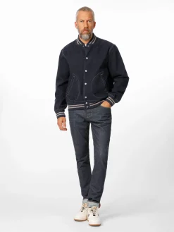 Tellason Herren-Collegejacke Dunkelblau Discount