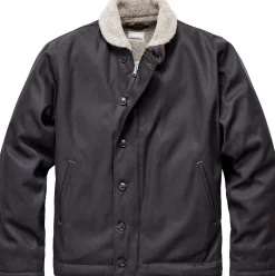 Pike Brothers Herren-Deckjacket 1944 Anthrazit Best