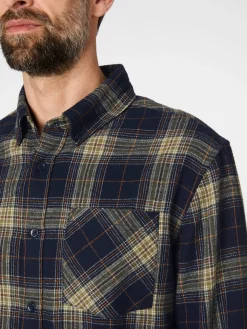 Knowledge Cotton Apparel Herren-Flanellhemd kariert Sale