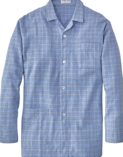 Novila Herren-Flanellpyjama kariert Hellblau Best