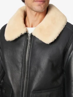 Manufactum Herren-Fliegerjacke Schwarz Best