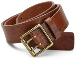Ludwig Schröder Herrengürtel Doppeldorn Braun New
