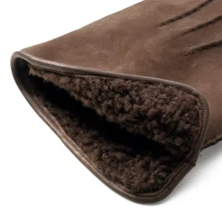 Eska Herrenhandschuh Curleylammfell Dunkelbraun Discount