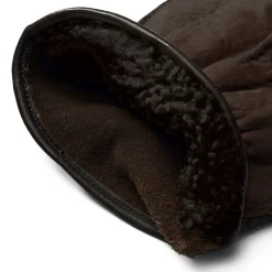 Eska Herrenhandschuh Hirschleder mit Curleylammfell Dunkelbraun Sale