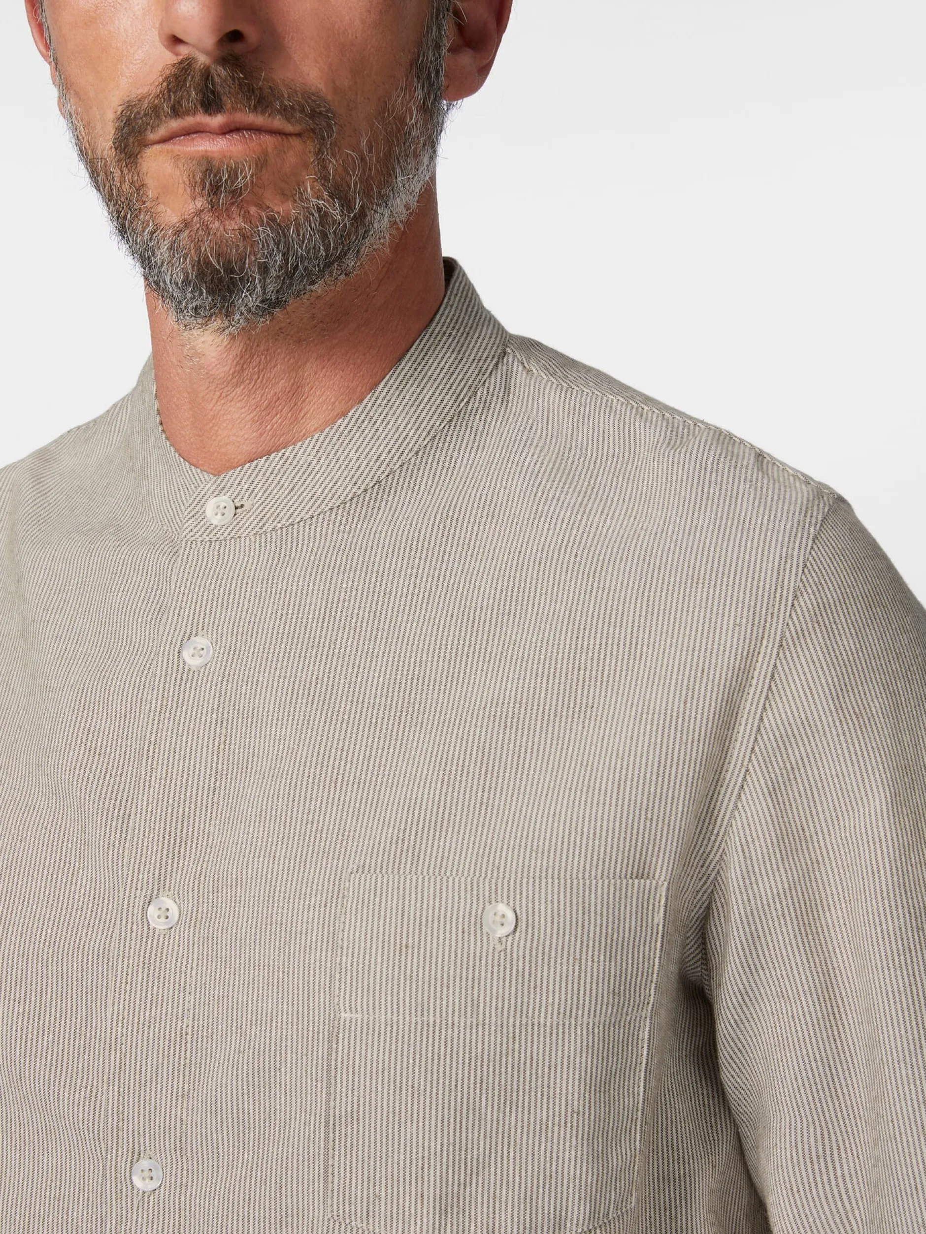 About Companions Herrenhemd feingestreift Sale