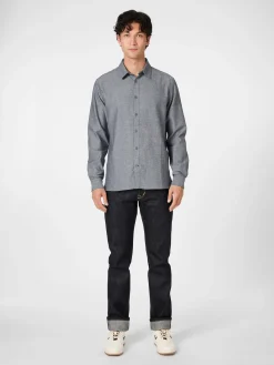 Knowledge Cotton Apparel Herrenhemd Flanell Best