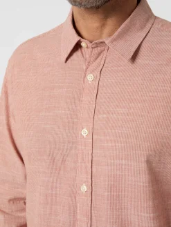 Knowledge Cotton Apparel Herrenhemd gestreift Online