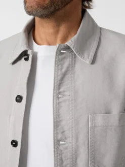 Vetra Herren-Hemdjacke Moleskin Hellgrau New