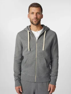 Merz b. Schwanen Herren-Hoodiejacke Graumelange Outlet